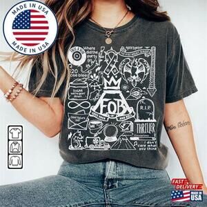 Fall Out Boy Doodle Art Shirt  Lyric Merch Tee   Classic
